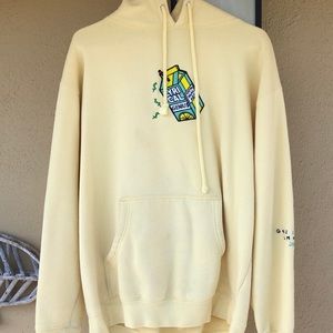 Lyrical Lemonade x genius hoodie (pale yellow)